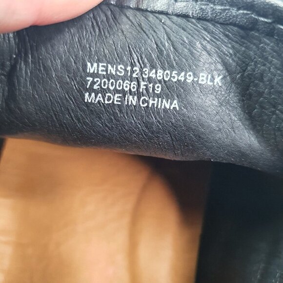 Frye Mens Size 12 Brett Low Sneaker Black Leather Lace Up Style Low Top - Picture 12 of 12